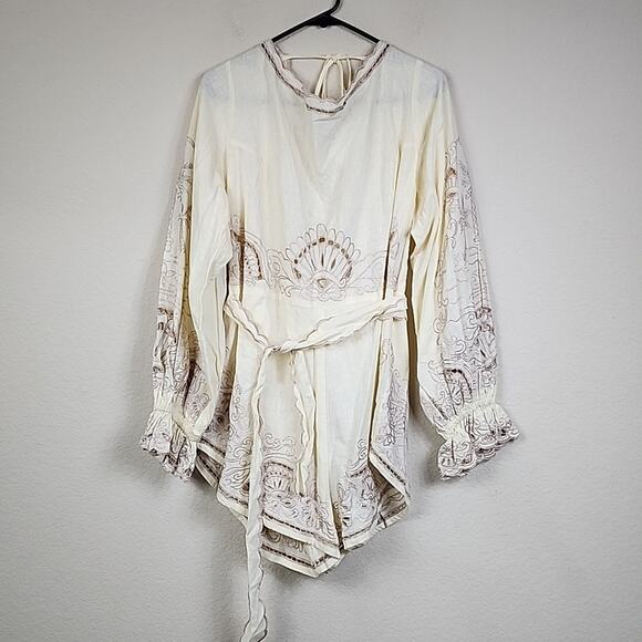 Free People Palmas Embroidered Size XL Romper - Picture 4 of 14